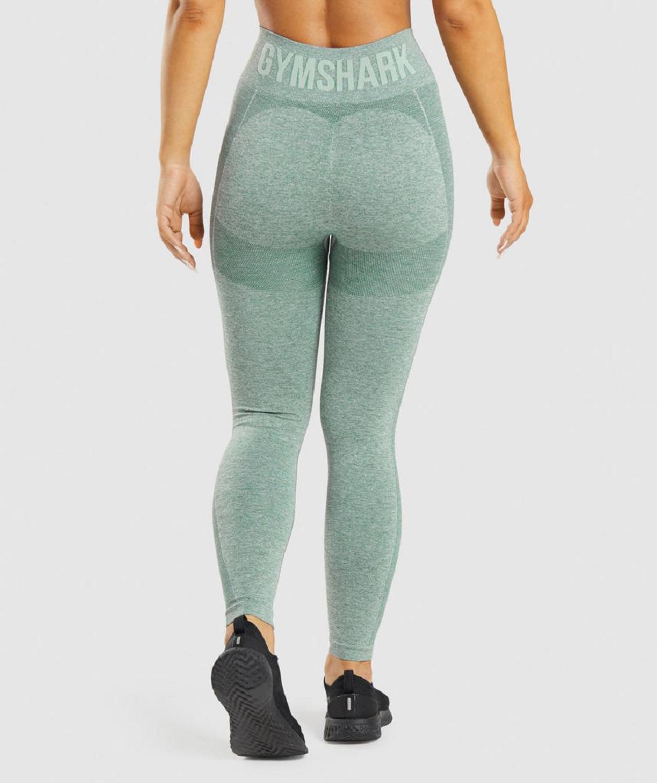 Gymshark Flex High Waisted Ženske Tajice Zelene | HR 3965QMA